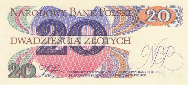 20 Zloty Polen p149a2 1982